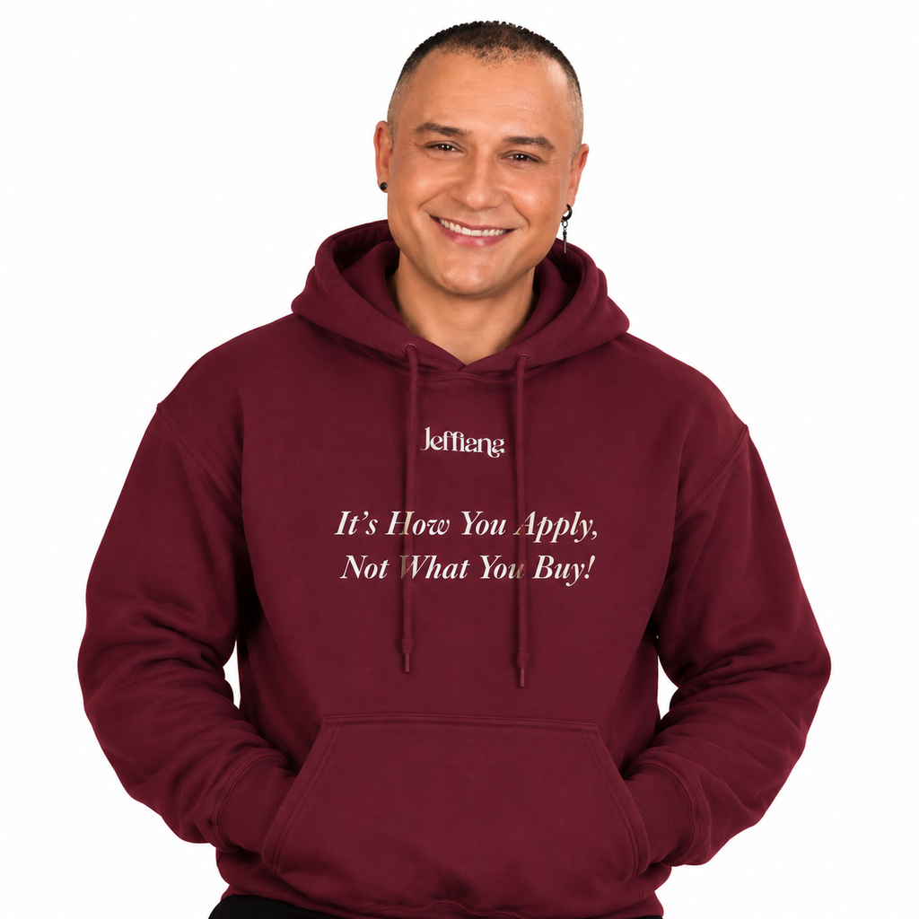 Jeffiana Hoodie Pullover Maroon