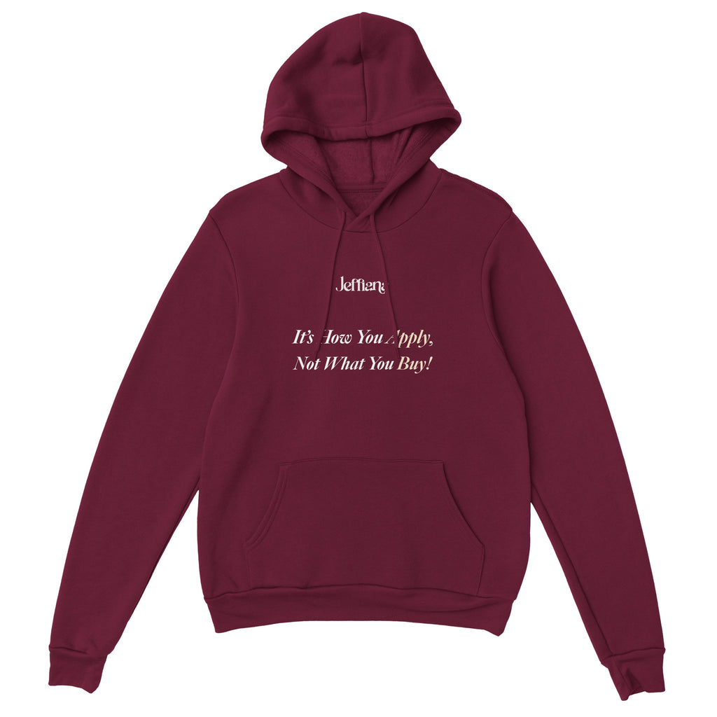 Jeffiana Hoodie Pullover Maroon