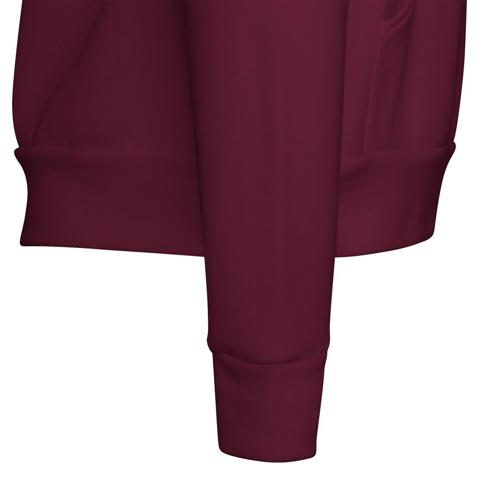 Jeffiana Hoodie Pullover Maroon