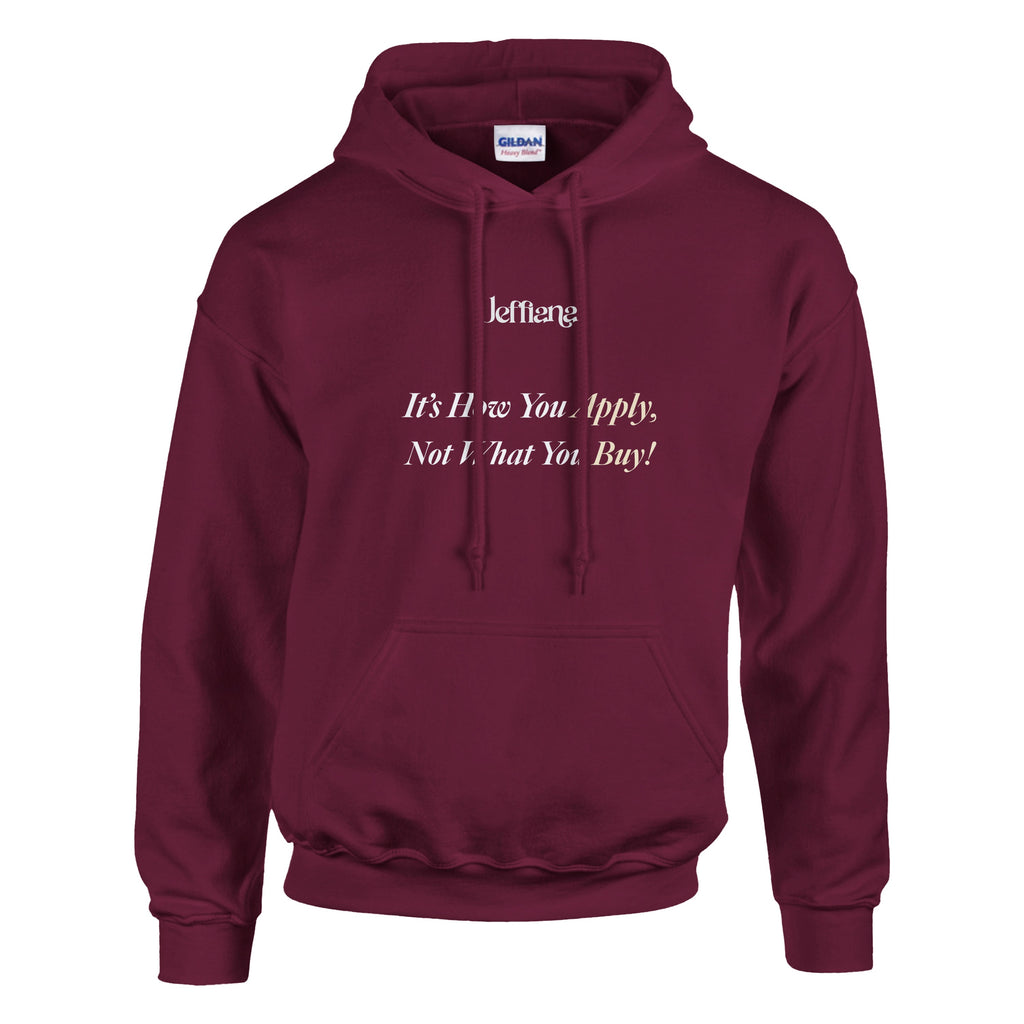 Jeffiana Hoodie Pullover Maroon