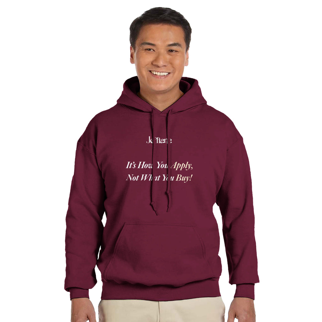 Jeffiana Hoodie Pullover Maroon