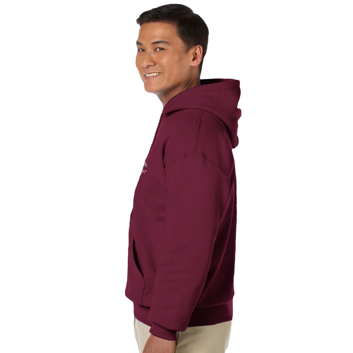 Jeffiana Hoodie Pullover Maroon